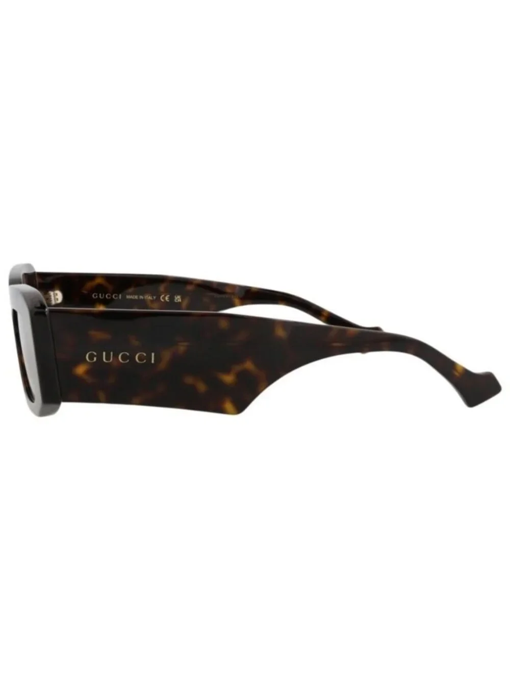 New Gucci Mens Square/Rectangle Havana Havana Brown Fashion Designer Sunglasses